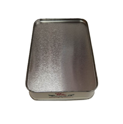 Glossy Varnish Decorative Tin Boxes Rectangular Metal Tinplate Candy Packaging Tin