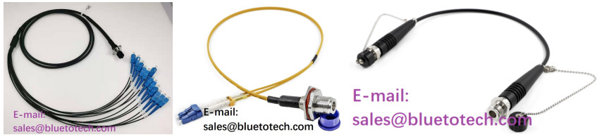 Robust 4Core Fiber Optic Patch Cord Expanded Beam Connector For Avionics Mining