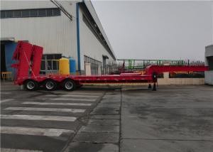 China Tri 3/4 Axles Goosneck Low Base Trailer 100T Max Payload For Transport Heavy Vehicles wholesale