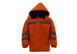Eco Friendly Hi Vis Workwear Hoodies , Winter Safety Jackets Reflective No