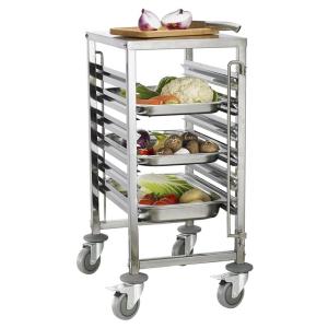 China Kitchen 4 Tire Aluminium Platform Trolley Platform Utility Cart wholesale