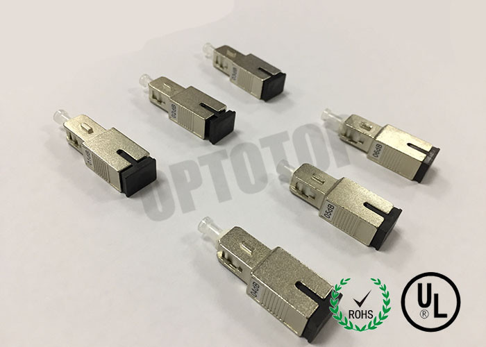 Wide Band 1310 / 1550 nm Fiber Optic Variable Attenuator With Metal - Ion Doped