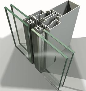 China Glass Aluminium Curtain Wall Extrusions wholesale