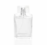 100ml Transparent Square Glass Perfume Bottle Pump Sprayer
