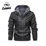 Leather Plus Size Motorcycle Trench Jaqueta Windcheater Utility Outdoor Sports