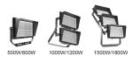 160LM/W Outdoor Pole Light Fixtures 1000W 4000K 5700K High Output Ultra Bright