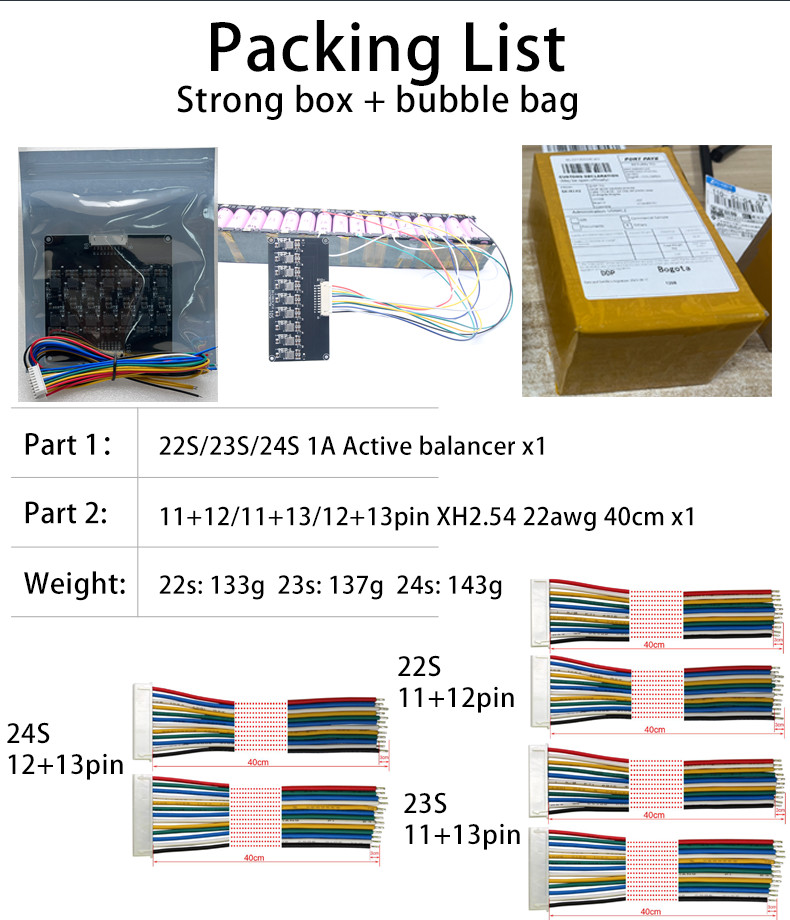 BMS 23S 1A Active Cell Balancer Lifepo4 Lifepo4 Li-Ion Lithium Battery Cell Packs