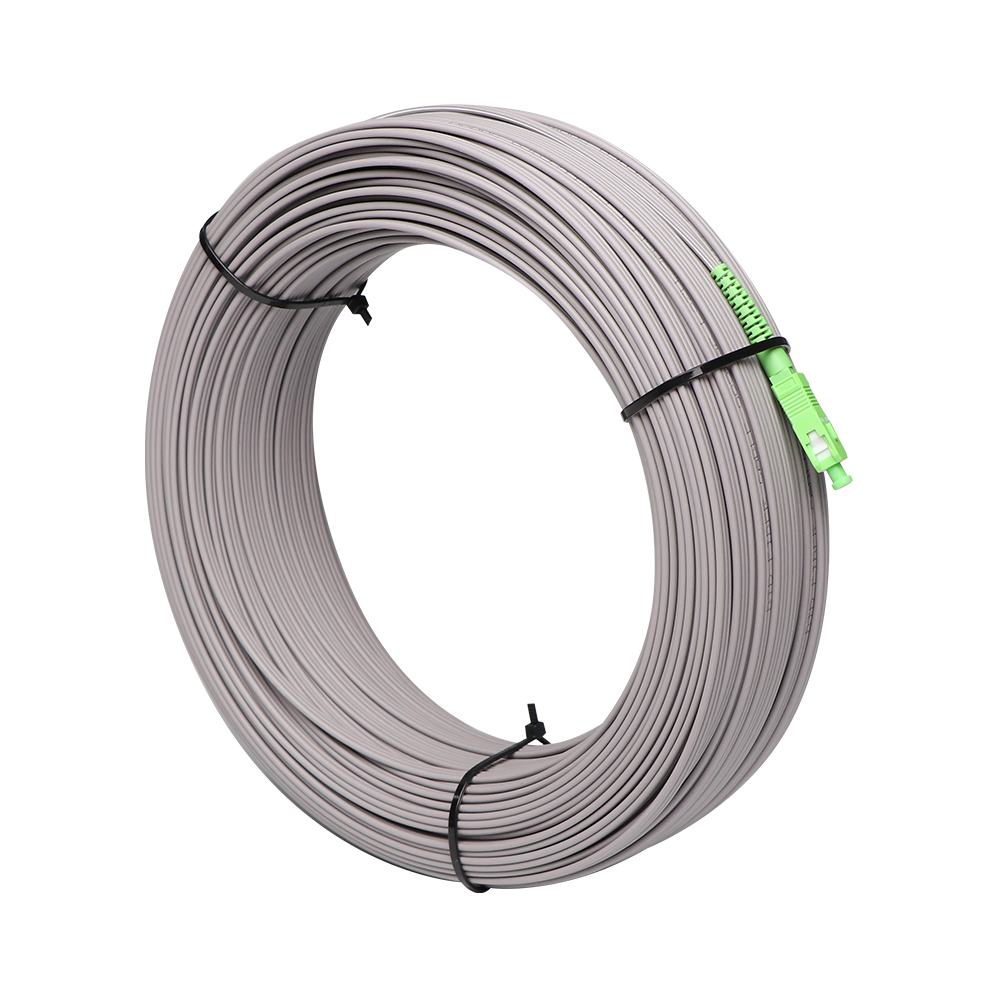 SC PC APC Pigtail Fiber Optical Drop Cable GJYXFCH Type FRP Strength