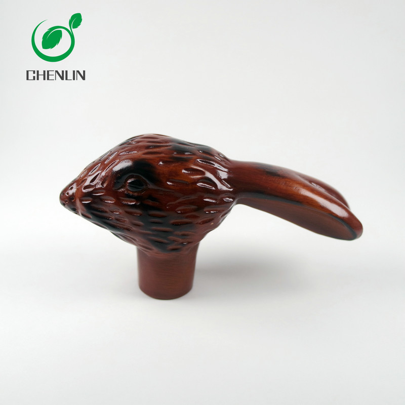 Walnut Solid Stick Umbrella Handle Rust Resistant For Outdoor