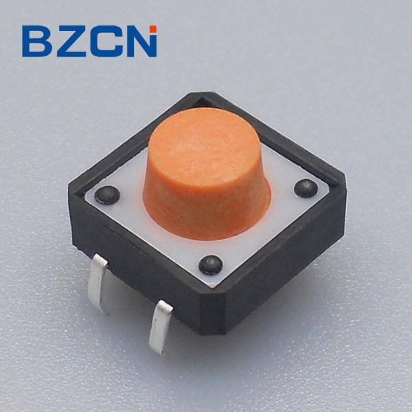 Orange Button Blue House Silent Tactile Switch 160 ± 50 , 260 ± 50 Gram Force