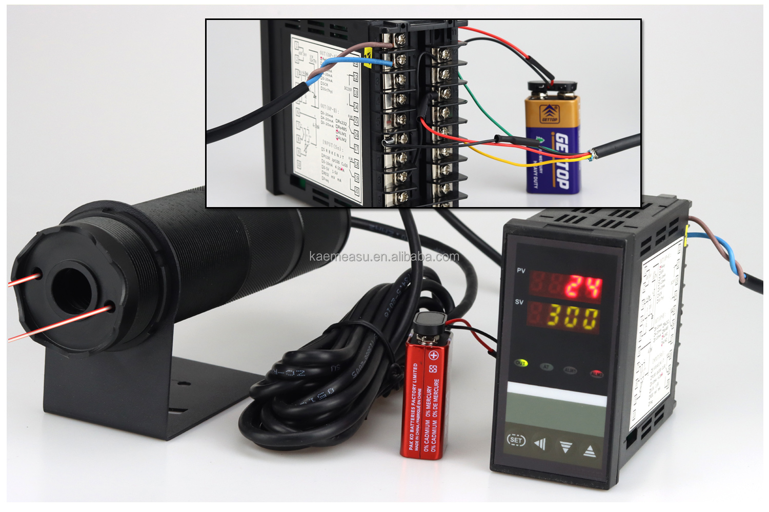 kaemeasu Temperature Transmitter High Precision Pyrometer Temperature Sensor -50~1800℃
