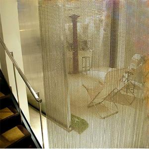 China Hot sale fashion decorative metal beaded curtain for room divider partition wholesale