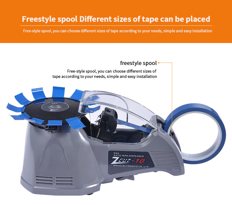 50Hz Automatic Tape Cutter dispenser 110V 70mm Length OEM ABS Material