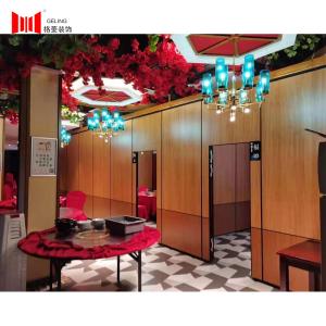 China 45db Aluminum Track Operable Partition Wall For Restaurant wholesale