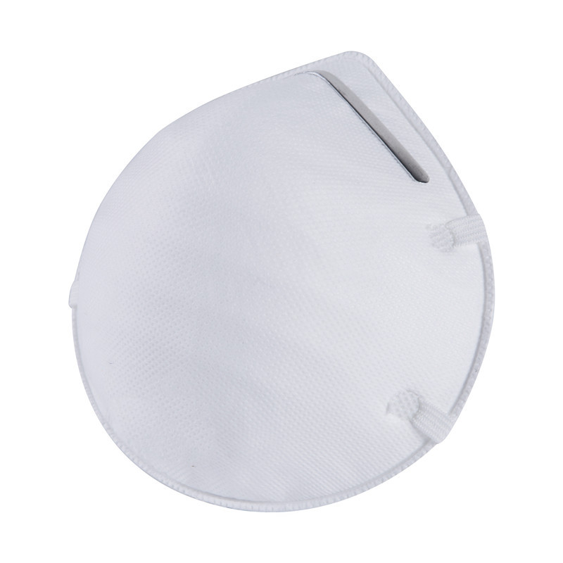 Grey Color FFP2 Cup Mask Size 132 * 115 * 47mm Maintenance Free Head Wearing