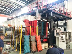 China Mini Plastic Blow Molding Machine 60L Roadblock Bottle Manufacturing wholesale