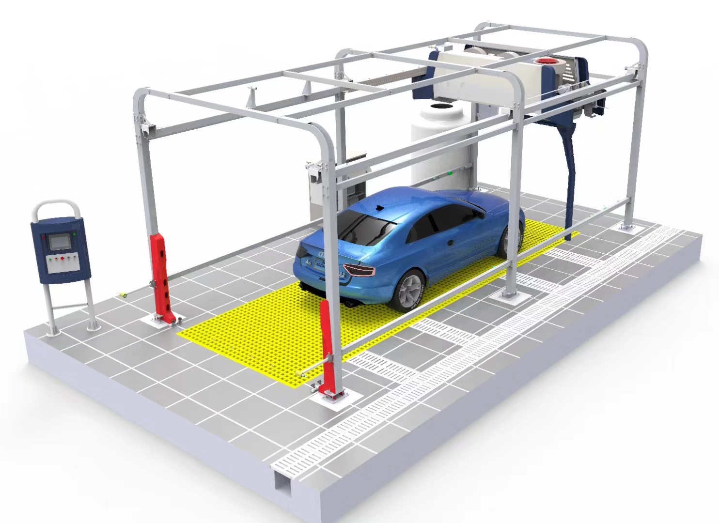Automatic 25KW Touch Free Car Wash Machine T9 1160mm*470mm*1350mm For Chemical Station
