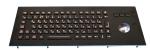 Rugged Trackball Black Metal Keyboard