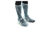 Transparent Slip Resistant Disposable Plastic Boot Covers With Elastic Cuff