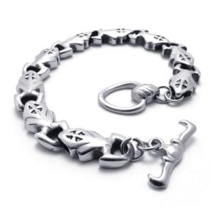 China High Quality Tagor Stainless Steel Jewelry Fashion Men's Casting Bracelet PXB130 wholesale