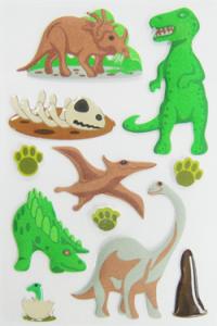 China MINI Animal Lovely Puffy Dinosaur Stickers , Promo Custom Foam Stickers wholesale