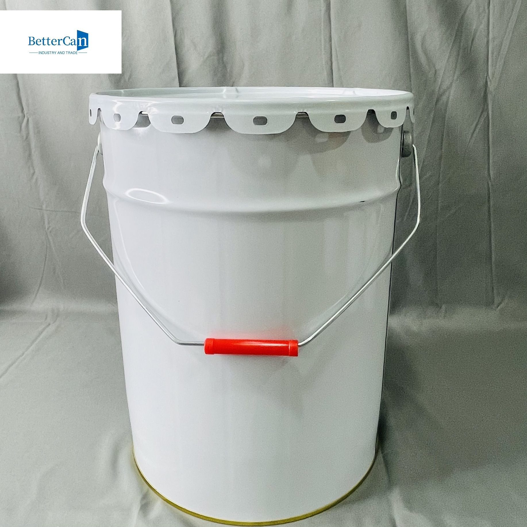 5 Liter Conical Bucket With Printing Color Metal Handle Paint Container