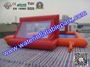 China Large Inflatable Sport Games , Inflatable Football Playground Game Rental wholesale