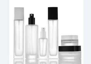 China SGS 40ml 100ml 120ml 20g 50g Cosmetic Bottle And Jar Square Pump Bottle wholesale