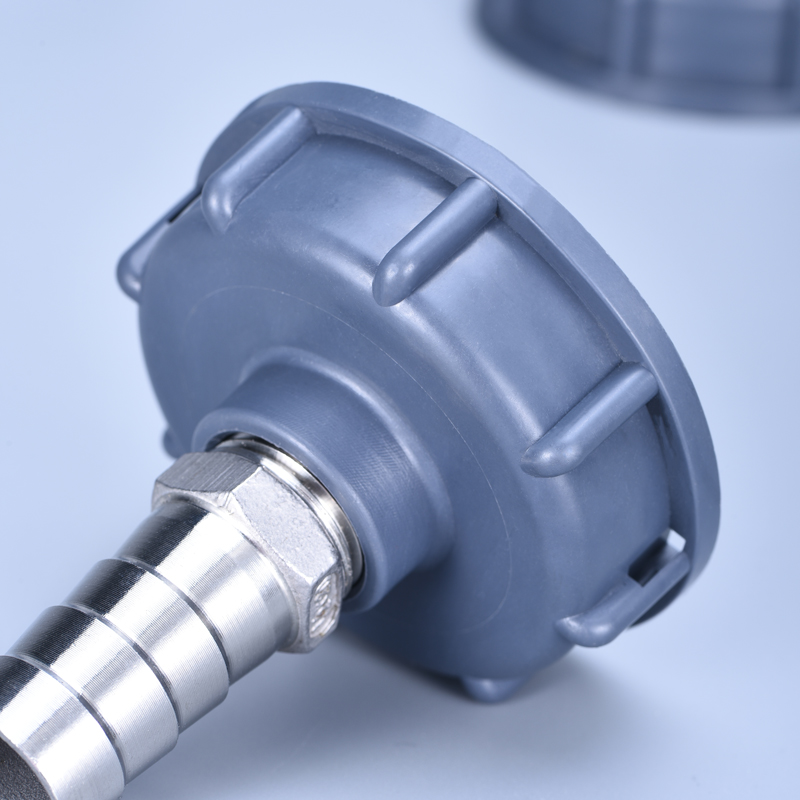 2inch Round IBC Tank Adapter Plastic Valve Stainless Steel Fitting Connector