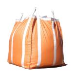 1 Ton Orange Heavy Duty Bulk Bags , Side Discharge PP Woven Packaging Bags