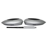 2.4G wireless 360 degree battery powered best microphone for zoom meetings Dual