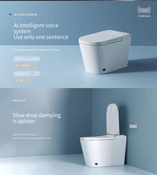 Hotel Intelligent Toilet System Floor Mounted Smart Toilet Automatic Flushing