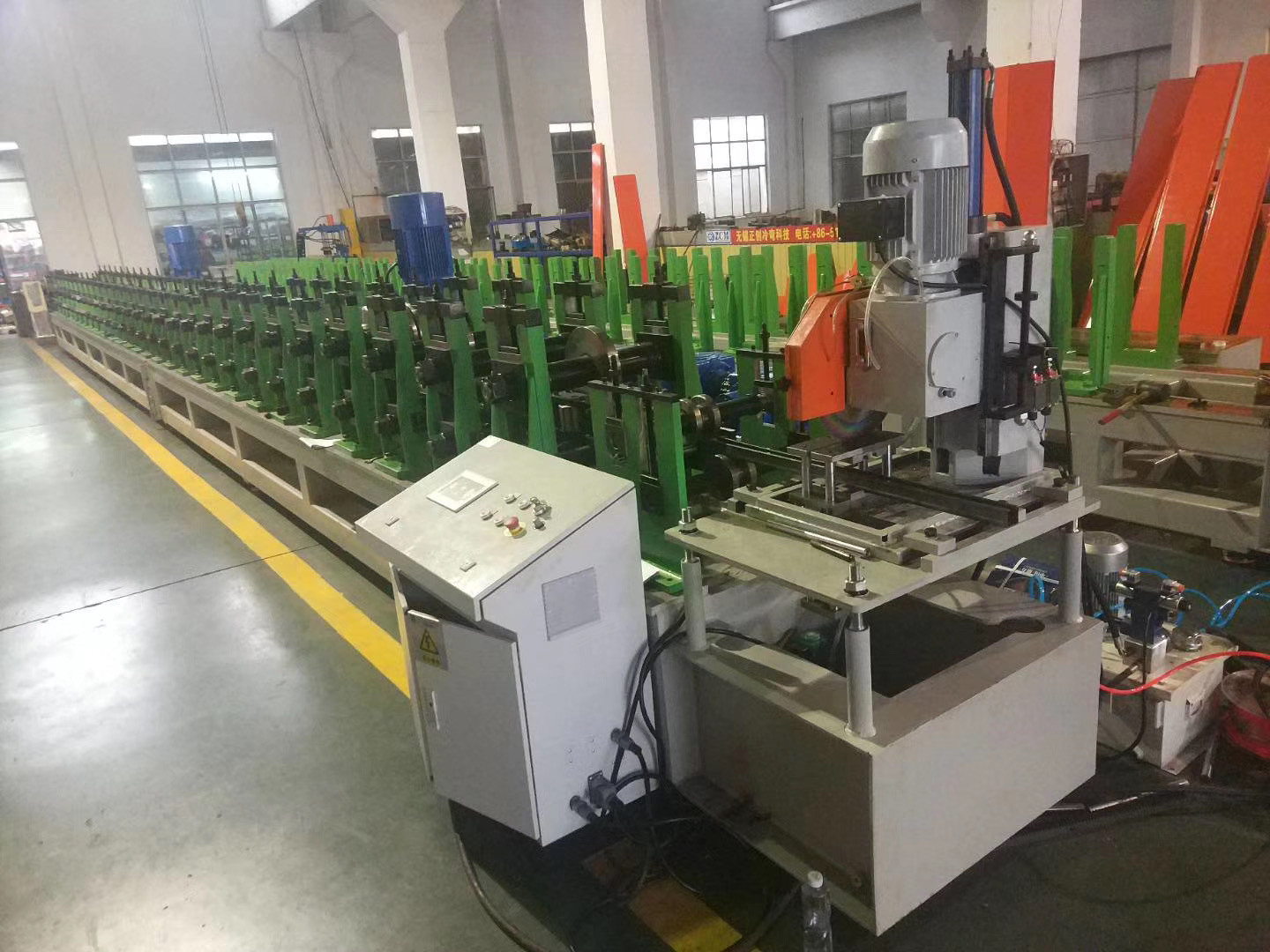 Gear Box Driving Solar 15m/Min Strut Channnel Roll Forming Machine
