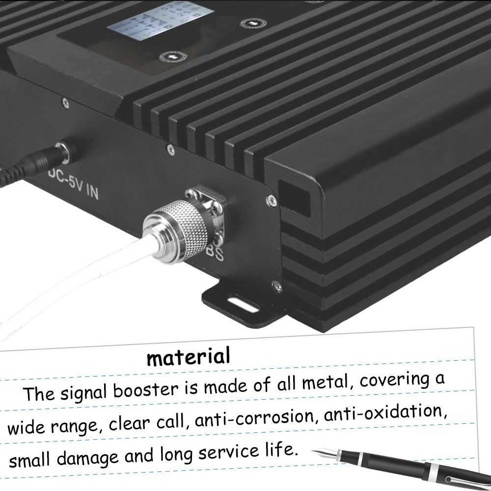 80dB Gain Multi Band Cell Phone Signal Booster 800MHz 900MHz 1800MHz