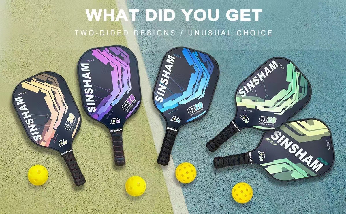 Enhance Your Pickleball Skills with 4 Fiberglass Graphite Rackets Balls and Bag Set