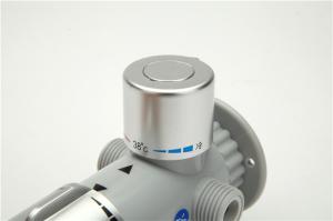 China Brass Thermostatic Shower Mixer Valve Wall Mounted Hot Cold Control Bathroom wholesale