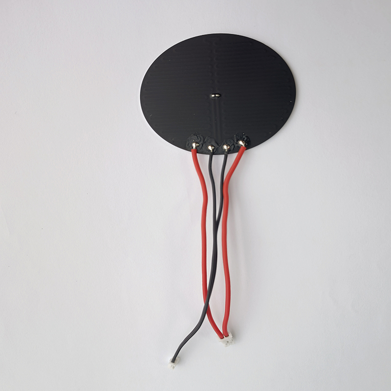 Round Flexible Heating Film , Thermostatic Custom Polyimide Heater