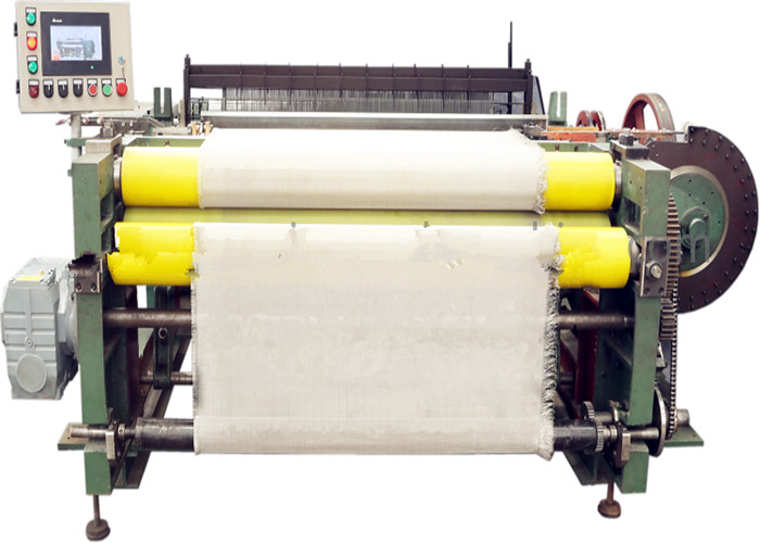 Harness Threading Metal Wire Net Weaving Machine , Wire Net Making Machine