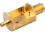 china custom machined precision cnc machining Brass Valve parts manufacturer