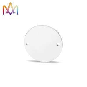 China 2 Hole 15mm 20mm Flat Round Blank Stamping Tags wholesale