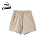 Solid Color Gym Workout Shorts Cotton Men Outdoor Running Plain Jogger Shorts