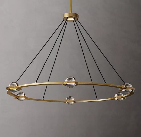 Villa Living Room Crystal Chandelier with Customization Options and Assembly
