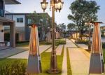 Factory Price Silver Stainless Steel Gas Real Flame Outdoor Patio Space Heaters