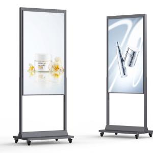 China High Brightness 43 Inch Double Side Floor Standing Window LCD Advertising Display wholesale