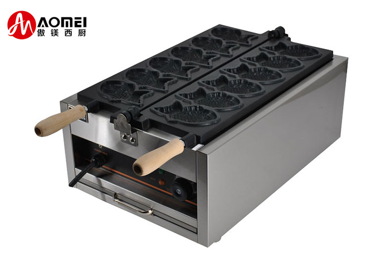 Portable Automatic Waffle Maker AO-1101A Stainless Steel Electric Grill Bakery Machine