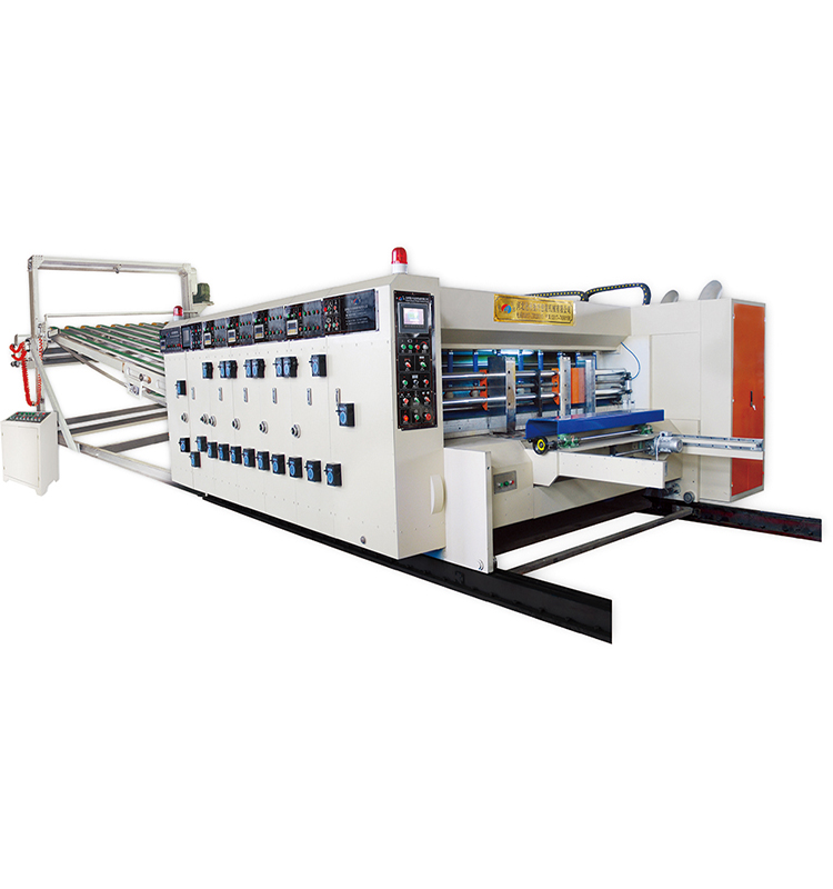 Feeder Corrugated Carton Box High Speed Flexo Printing Slotting Die Cutting Machine