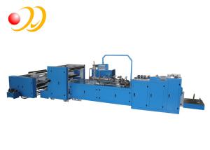 China PLC Touch Screen Food Paper Bag Machine High Speed With Flat Bottom wholesale