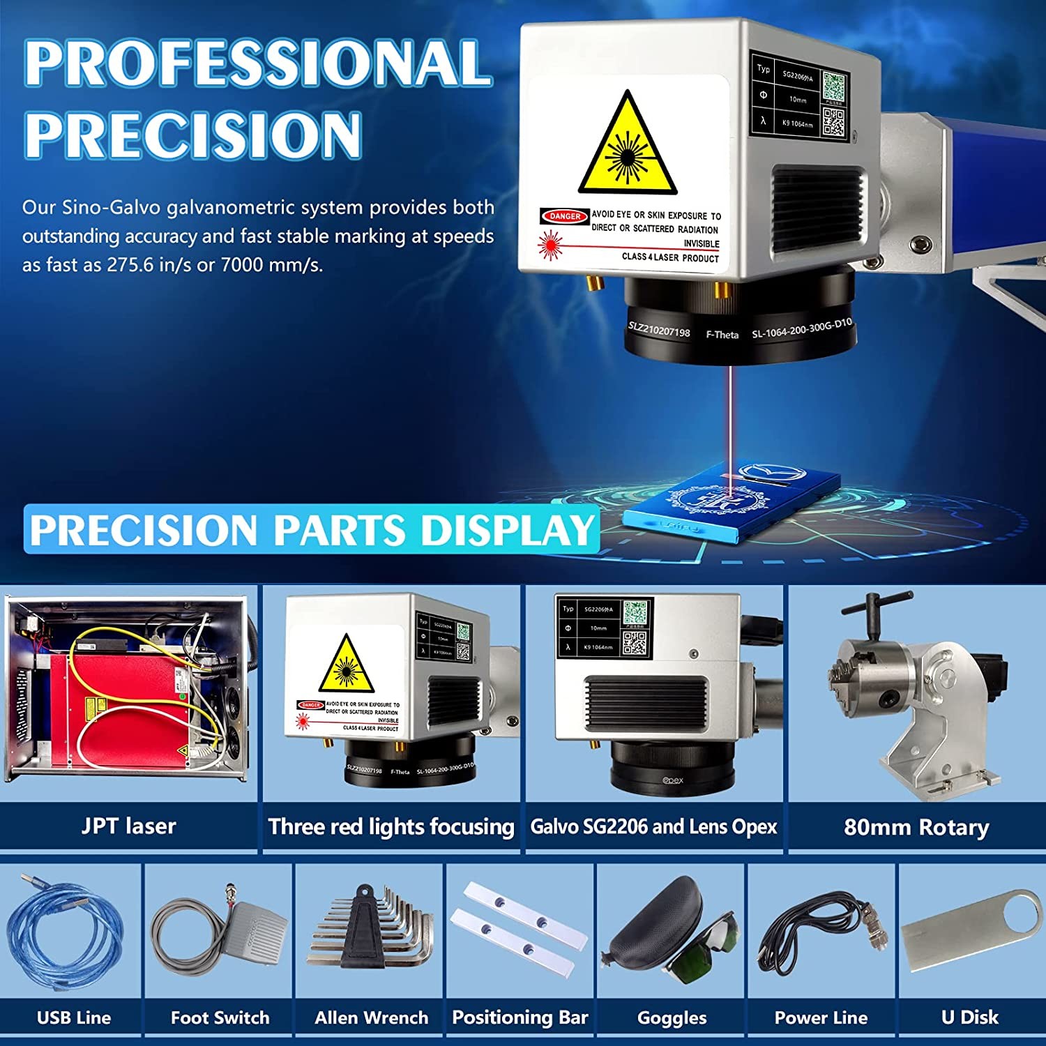 Portable Small Fiber Laser 20w 30w 50w 100w Max Raycus JPT CNC Desktop Color Fiber Laser Marking Machine Price for Metal