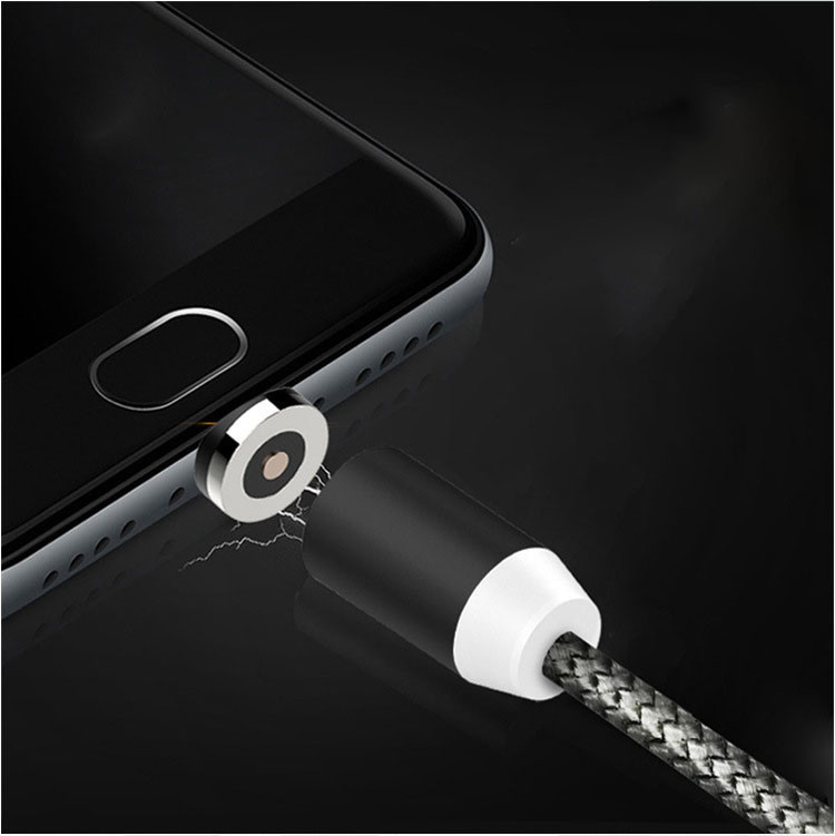 Magnetic Phone Charger Cable 1m 5V 2A Fire proof With 3 Adapters