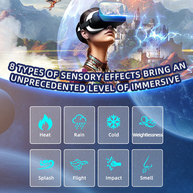 2 Seats Vr Flight Simulator Full Sense 9d Virtual Reality Game Cinema